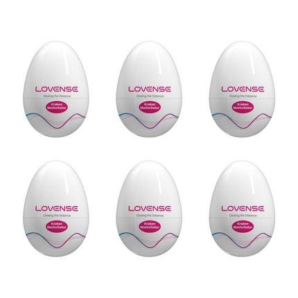 Kraken - 6 Pack - Soft Stretchy Egg Masturbator - White