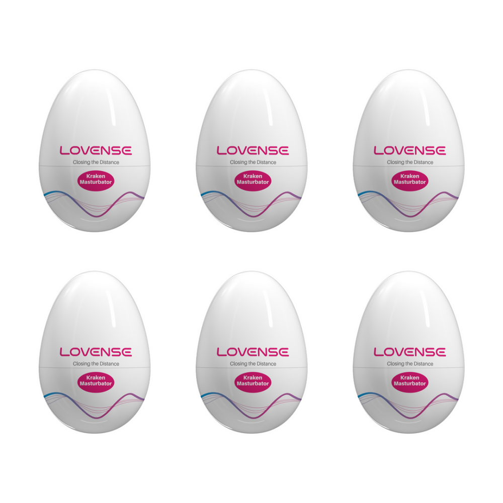 Kraken - 6 Pack - Soft Stretchy Egg Masturbator - White