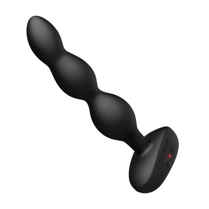 Ridge - App-controlled Vibrating and Rotating Anal Beads - Black