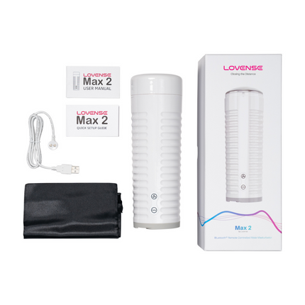 Max 2 - Bluetooth App-controlled Male Masturbator - White