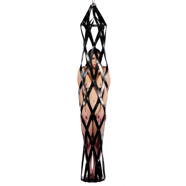 Hanging Leather Strap Cage
