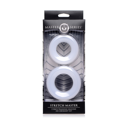 Stretch Master - 2-Piece Silicone Anal Ring Set