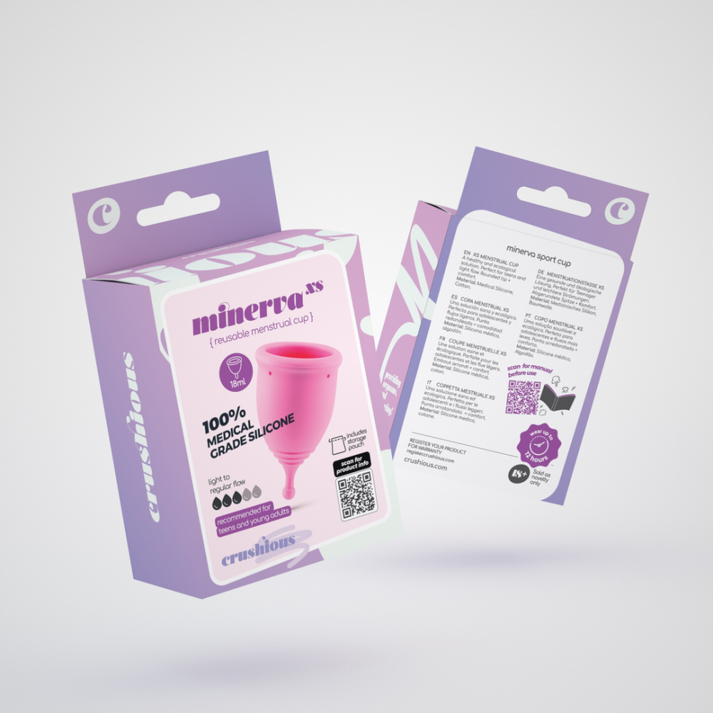 Minerva - Copa Menstrual con Bolsa - XS - Rosa
