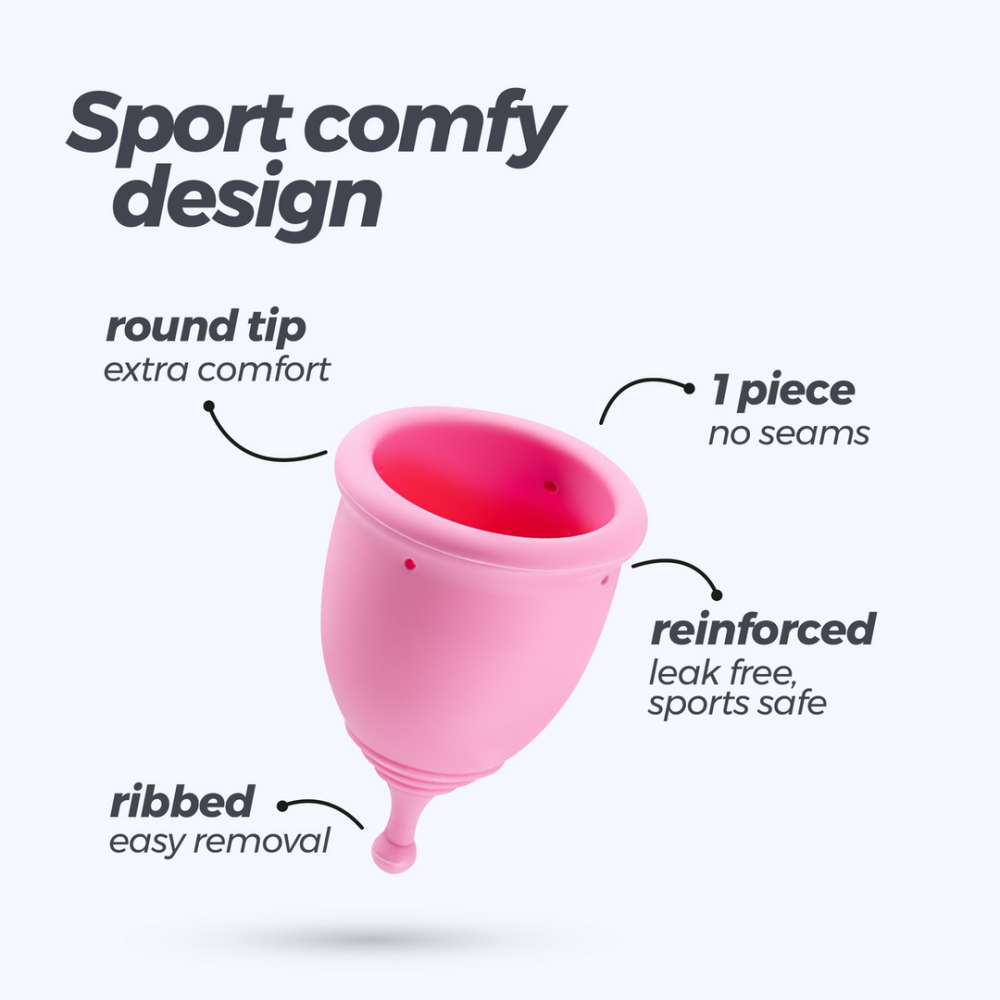 Minerva - Copa Menstrual con Bolsa - XS - Rosa