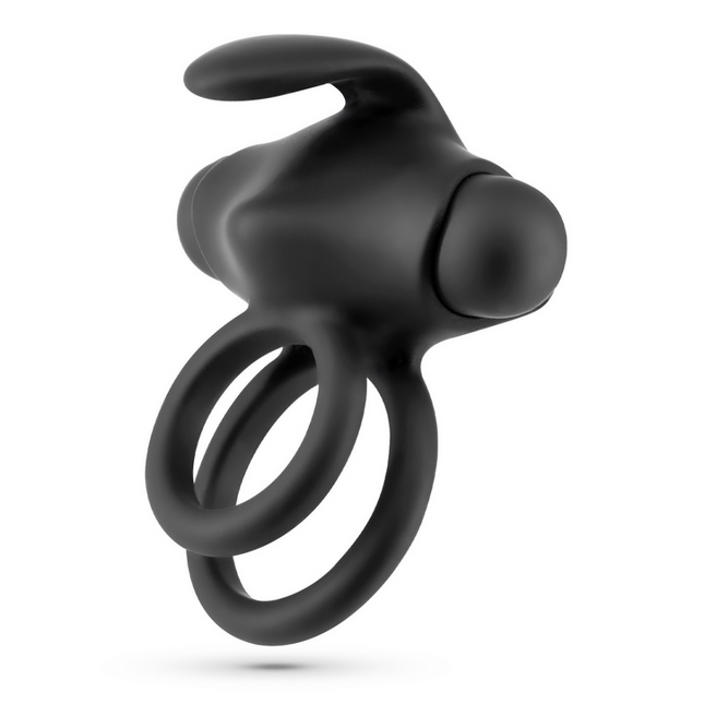 Thumper - Anillo Vibrador Doble con Control Remoto - Negro