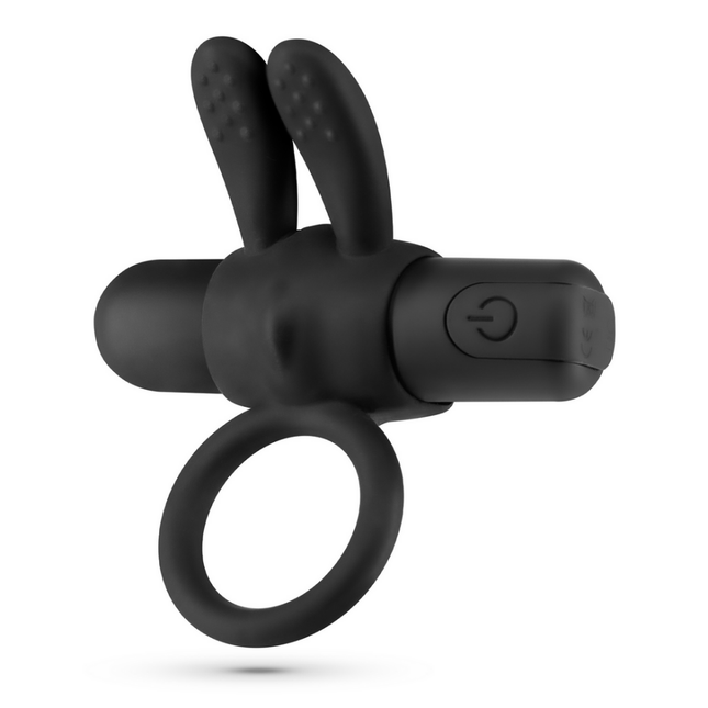 Wonka - Anillo para el pene con bala vibradora recargable - Negro