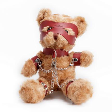 Crushito - Osito de peluche bondage - 31 cm - Rojo