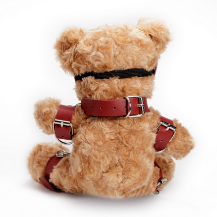 Crushito - Osito de peluche bondage - 31 cm - Rojo