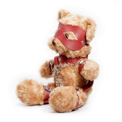 Crushito - Osito de peluche bondage - 31 cm - Rojo