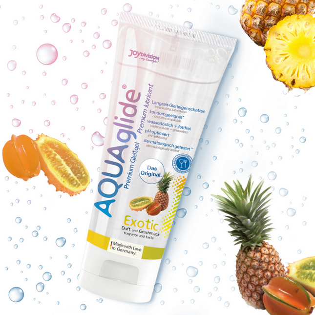 AQUAglide Neutral - Flavored Waterbased Lubricant - Exotic - 3 fl oz / 100 ml