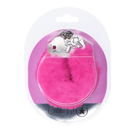 Heavy-duty Fluffy Handcuffs - Pink