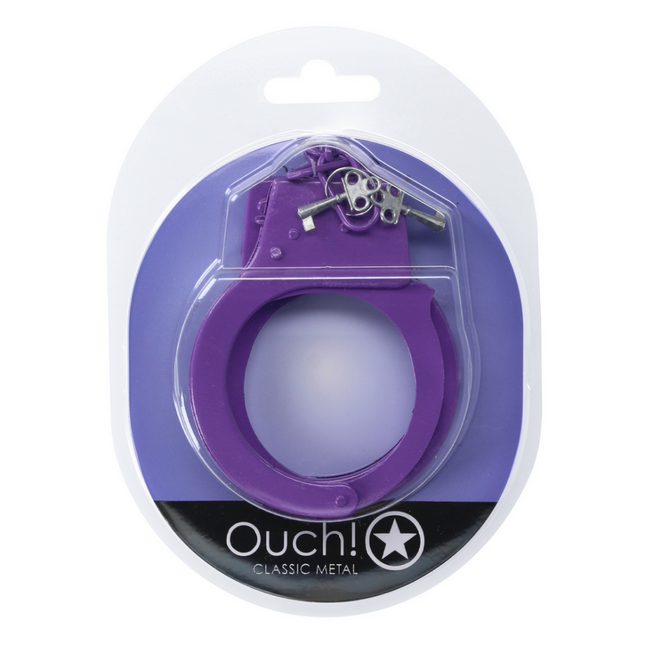 Classic Metal Handcuffs - Purple