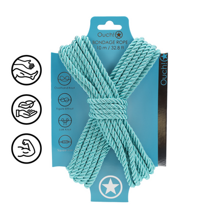 Polyester Bondage Rope - 32.8 ft / 10 m - Blue
