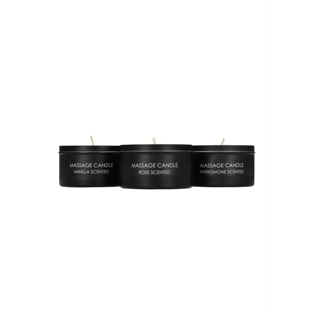 Massage Candle Set - Pheromone, Vanilla  Rose Scented