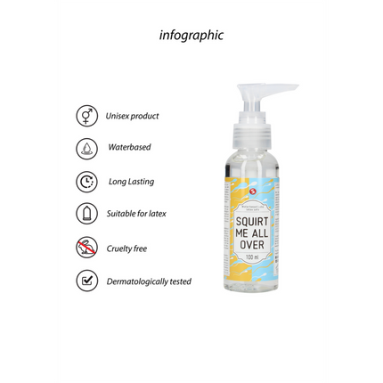 Squirt Me All Over - Waterbased Lubricant - 3 fl oz / 100 ml